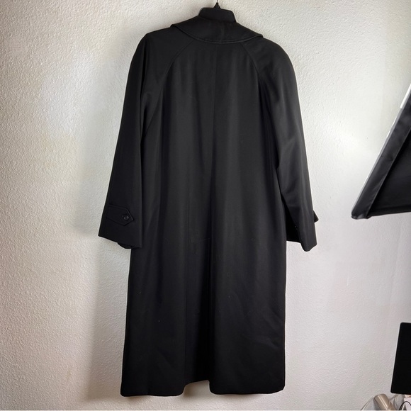 BURBERRY (Vintage Burberrys) 100% Wool Single Breasted Top Coat w/Red wool - Picture 3 of 14